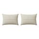 Set of 2 vintage embroidered cushion covers 33x61 cm