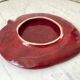 Ceramic sheet triflies burgundy 60s