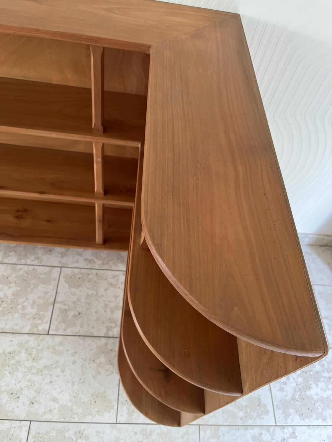 Corner bookcase shelf from the 60s ART DECO
