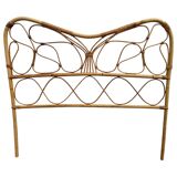 Pair of rattan headboards from the 50's Italy