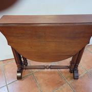 Table get leg en acajou