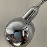 Vintage workshop lamp in chrome metal