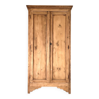 Armoire penderie bois brut