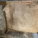 Louis XVI style living room in gilded wood. Napoleon III period