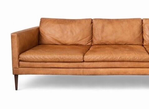 3-seater leather sofa