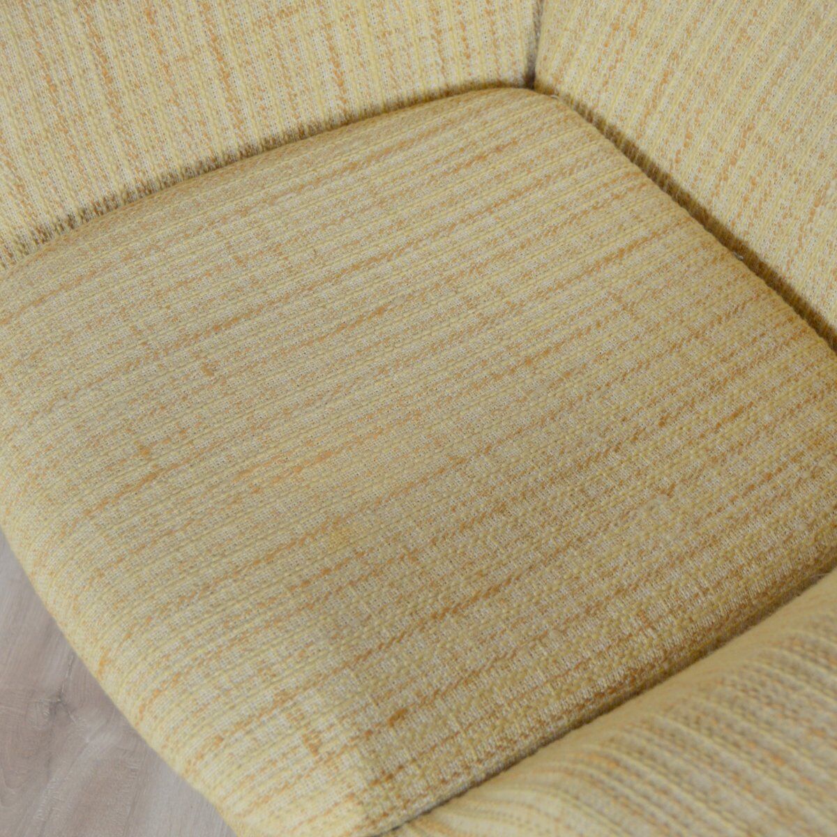 Large vintage swivel shell chair