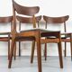 Chaises de salle à manger en teck danois par Schionning & Elgaard, années 1960, ensemble de 4
