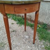 Antique bouillotte table with marble top, Louis XVI style