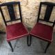 Pair old chair art deco