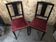 Pair old chair art deco