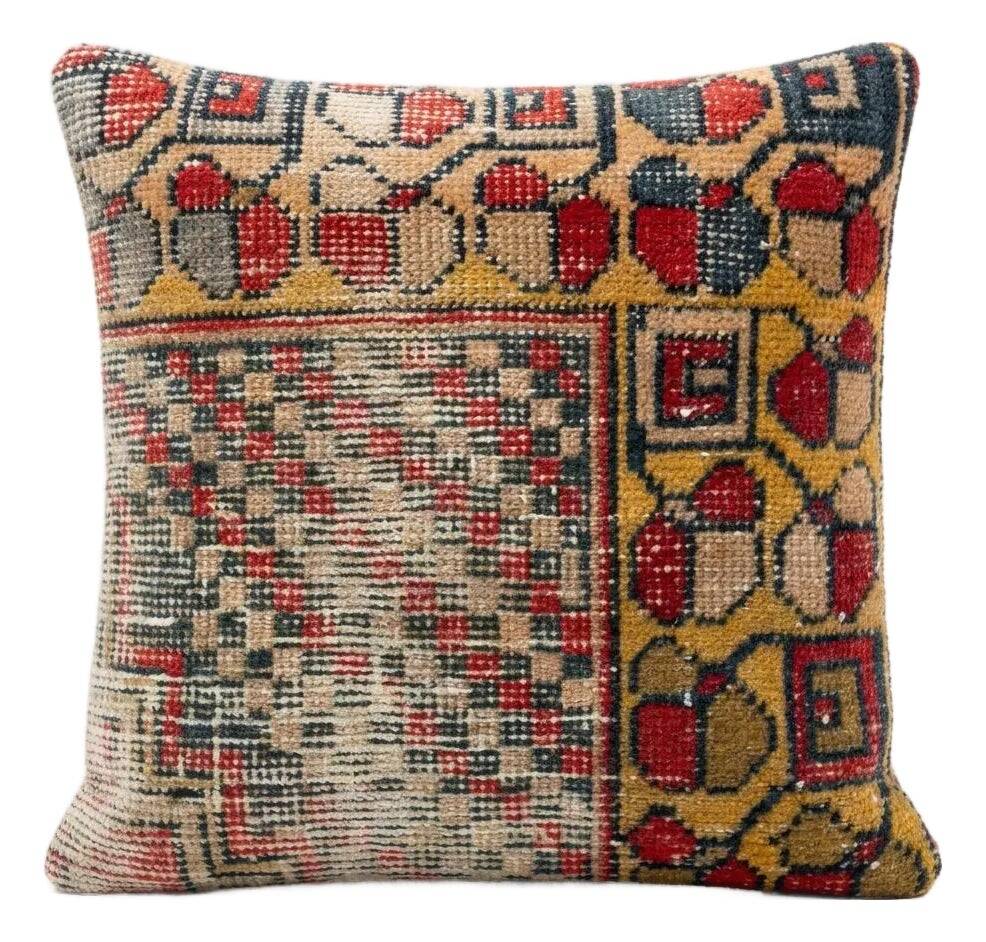 Vintage kilim cushion cover 43x43 cm