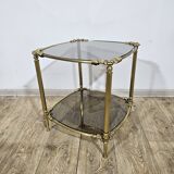 Brass side table, France, 1950s.