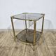Brass side table, France, 1950s.