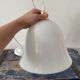 Vintage suspension in electrified white opaline to nine