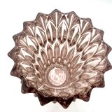 Pink crystal vase, Czech Republic, 1950s