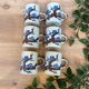 Set of 6 stoneware coffee cups