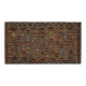 1970s Vintage Turkish Oushak Handmade Wool Cotton Brown Area Rug 144x260