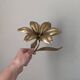 Fleur de lotus métal doré cendriers de table