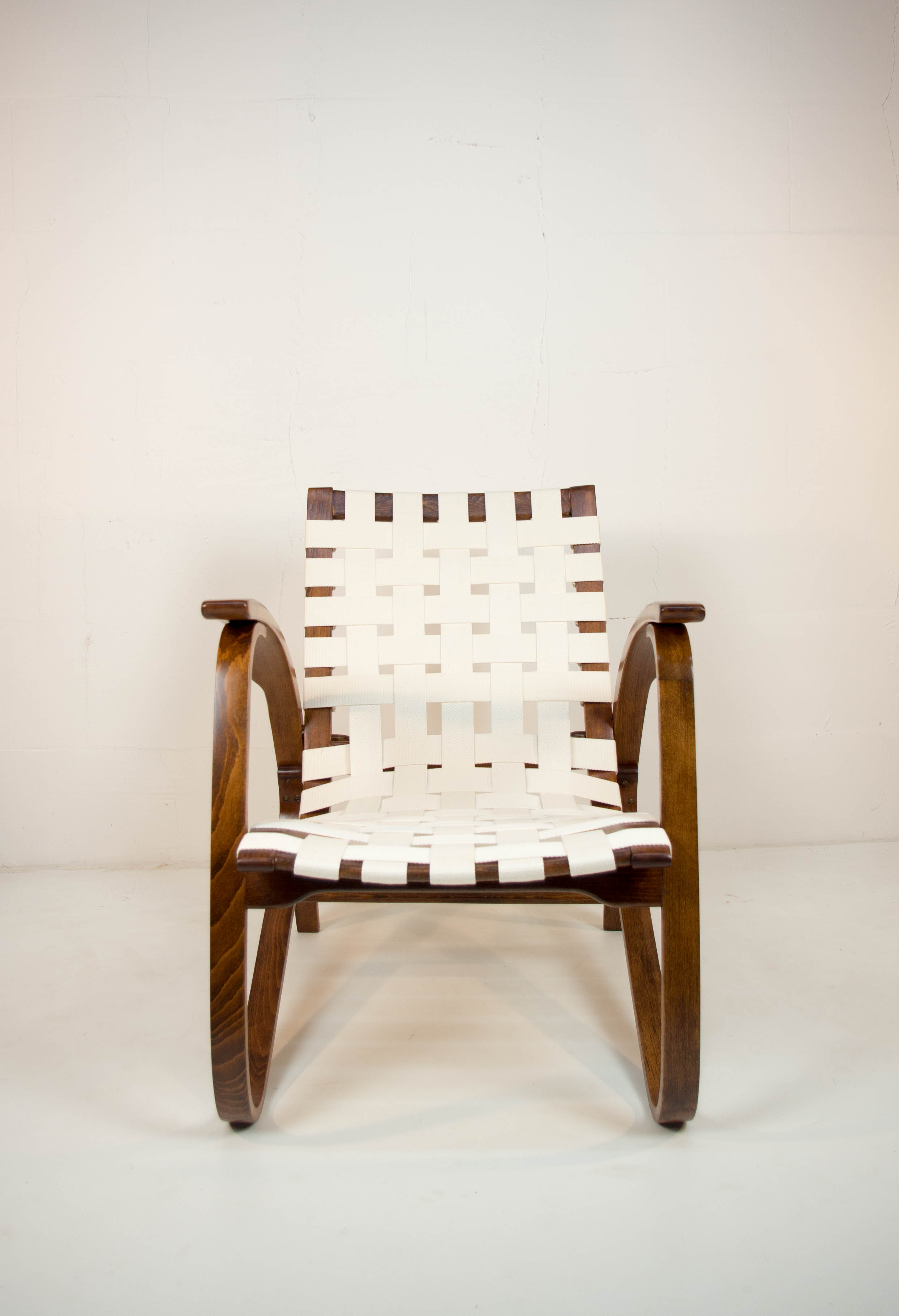 Art deco armchair by Jan Vanek, 1930s, restored