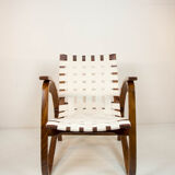 Art deco armchair by Jan Vanek, 1930s, restored