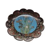 Antique Japanese Cloisonné Wall Plate, late 1800s