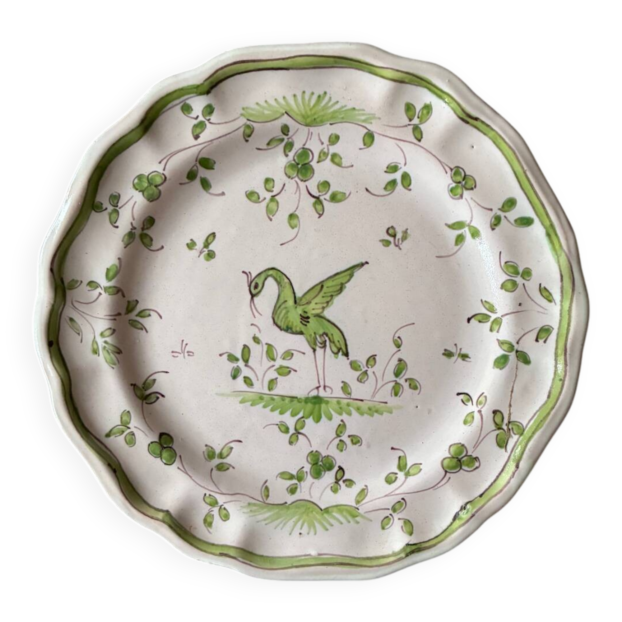 Moustiers faience plate, 18th century