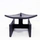 Brutalist cast iron candle holder 1960