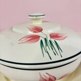 New Givors earthenware soup tureen Flora model