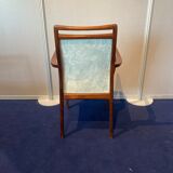 2 armchairs and 2 wooden chairs