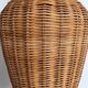 Vintage woven wicker lamp