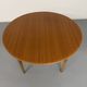 Vintage teak extendable round dining table Scandinavian design 1960s