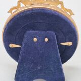 Miniature gilt metal and enamel photo frame