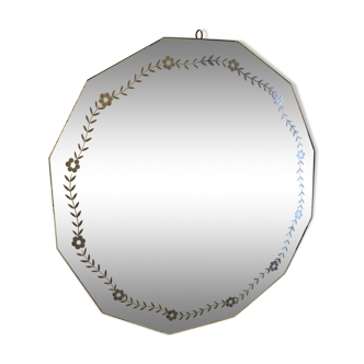 Engraved mirror