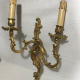 Antique bronze wall light