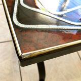 Wrought iron coffee table ceramic 60