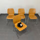 Vintage Casala chair – bent beech – chrome sled base