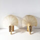 Pair of glass shell appliques