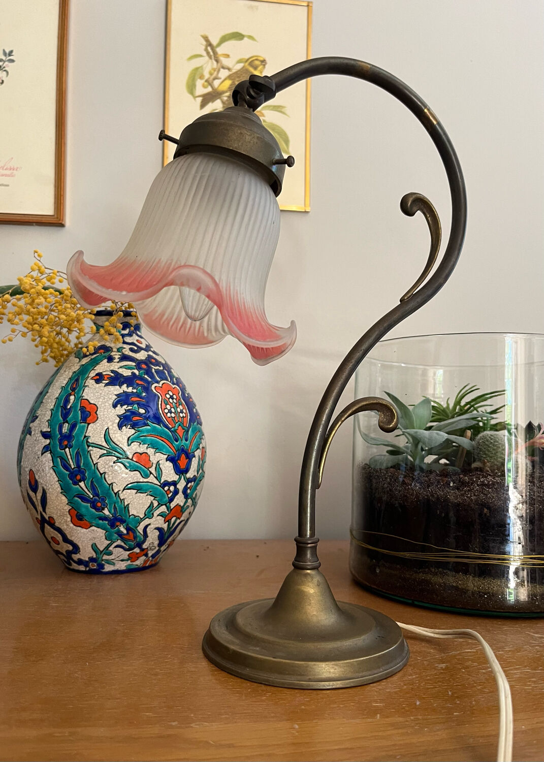 Tulip lamp art nouveau style