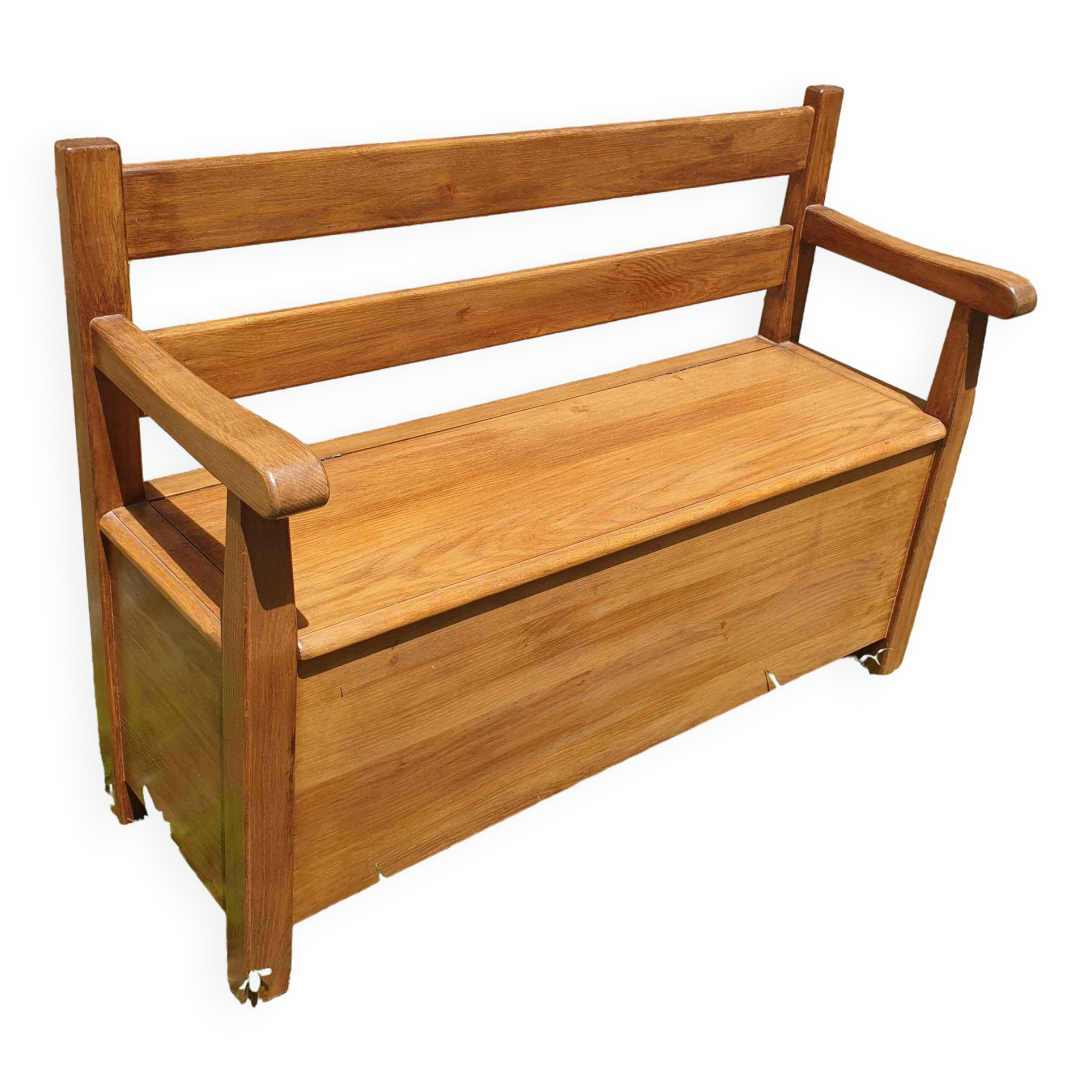 Wooden chest bench