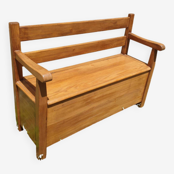 Banc coffre en bois