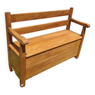 Wooden chest bench