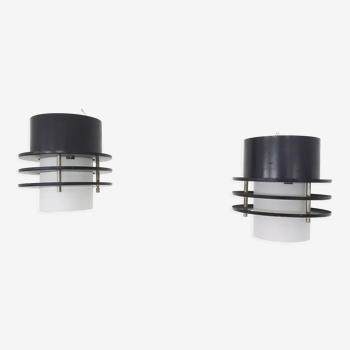Set of two minimalistic ceiling lights, The Netherlands 1960's