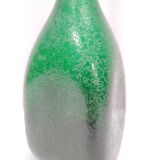 Vase en verre de Murano Corroso vert émeraude par Seguso, Italie