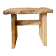 Tabouret bas en bois brut