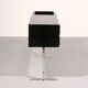 Stunning Willy Rizzo bar / sideboard in black & stainless steel, Italy 1969