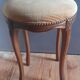 Piano stool / dressing table, Louis XV style, arched base seat velvet