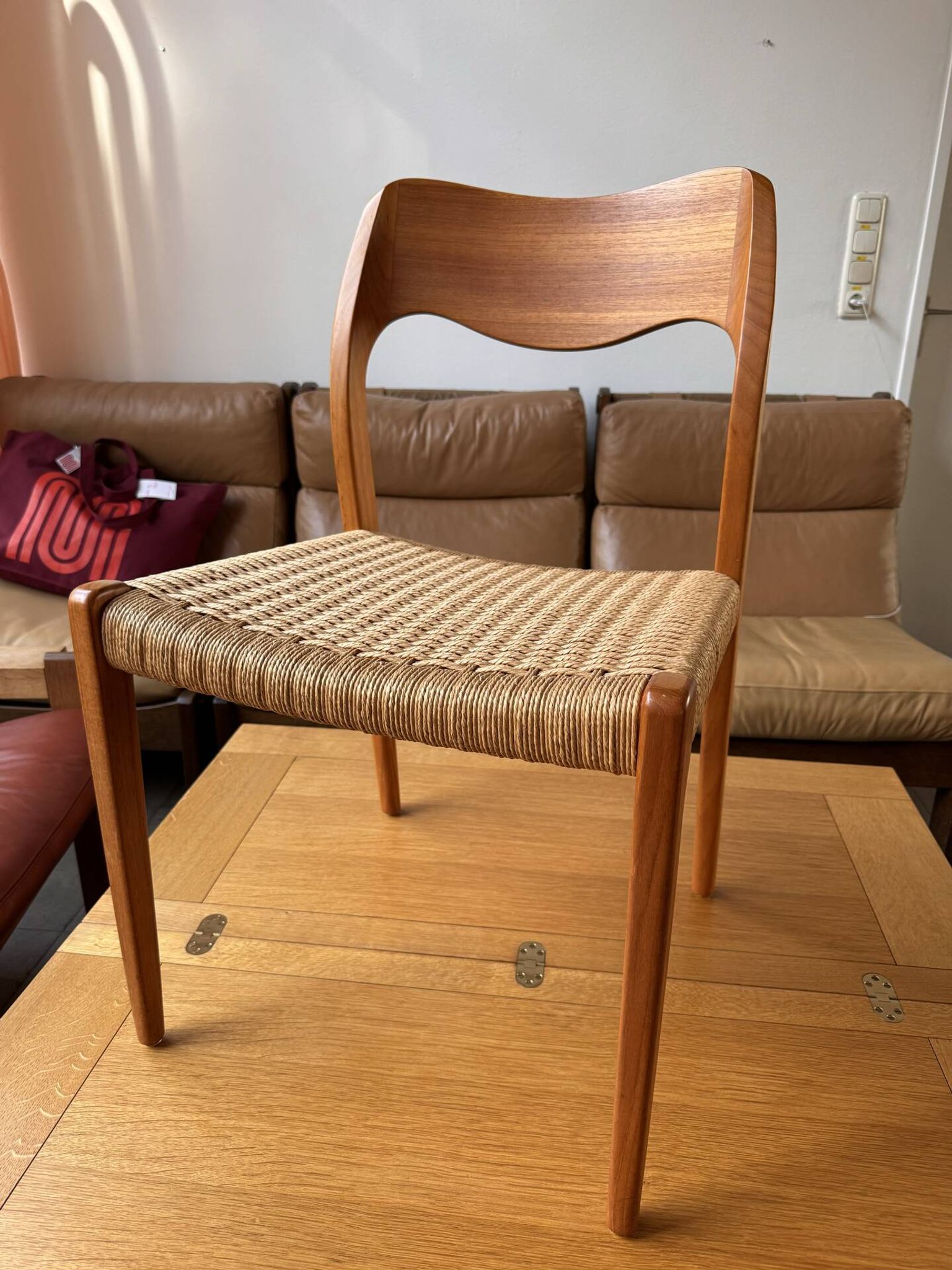 Set of 10 chairs 71 in teak by Niels O. Møller, JL Moller, Mid Century