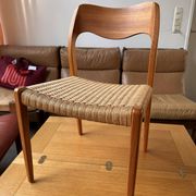 Set of 10 chairs 71 in teak by Niels O. Møller, JL Moller, Mid Century