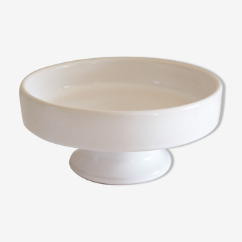 Minimalist white ceramic dish