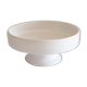 Minimalist white ceramic dish